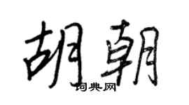 王正良胡朝行书个性签名怎么写