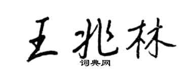 王正良王兆林行书个性签名怎么写