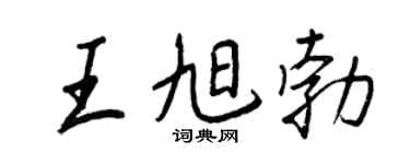 王正良王旭勃行书个性签名怎么写