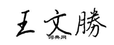 王正良王文胜行书个性签名怎么写
