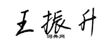 王正良王振升行书个性签名怎么写