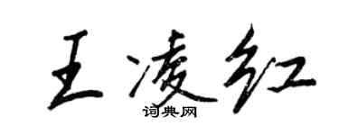 王正良王凌红行书个性签名怎么写
