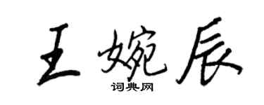 王正良王婉辰行书个性签名怎么写