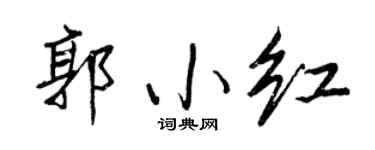 王正良郭小红行书个性签名怎么写