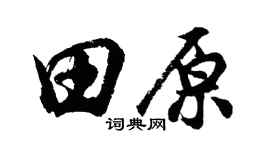 胡问遂田原行书个性签名怎么写