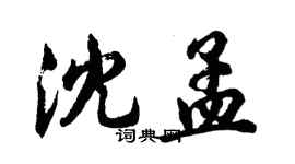 胡问遂沈孟行书个性签名怎么写