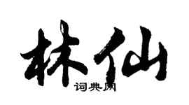 胡问遂林仙行书个性签名怎么写