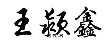 胡问遂王颍鑫行书个性签名怎么写