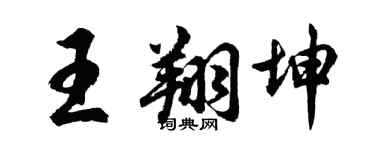 胡问遂王翔坤行书个性签名怎么写