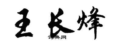 胡问遂王长烽行书个性签名怎么写