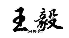 胡问遂王毅行书个性签名怎么写