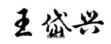 胡问遂王岱兴行书个性签名怎么写