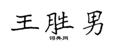 袁强王胜男楷书个性签名怎么写