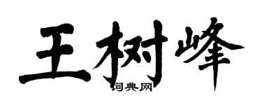 翁闿运王树峰楷书个性签名怎么写