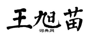 翁闿运王旭苗楷书个性签名怎么写