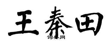 翁闿运王秦田楷书个性签名怎么写