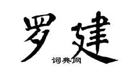 翁闿运罗建楷书个性签名怎么写