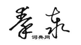 骆恒光秦泰草书个性签名怎么写