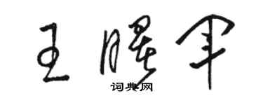 骆恒光王曙军草书个性签名怎么写