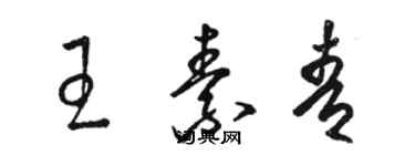 骆恒光王素青草书个性签名怎么写