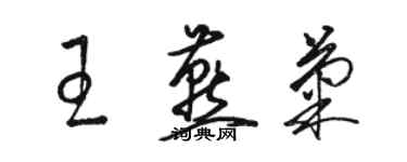 骆恒光王燕菊草书个性签名怎么写