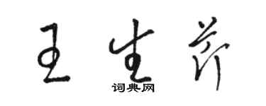 骆恒光王生芹草书个性签名怎么写