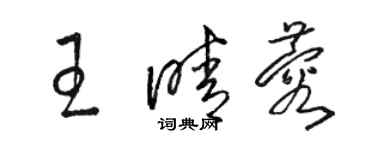 骆恒光王晴蓉草书个性签名怎么写