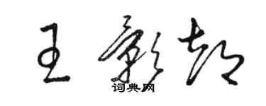 骆恒光王影都草书个性签名怎么写