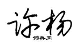 朱锡荣许杨草书个性签名怎么写