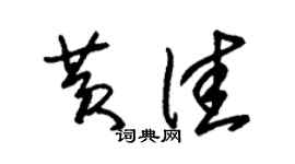 朱锡荣黄佳草书个性签名怎么写