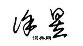 朱锡荣徐昱草书个性签名怎么写