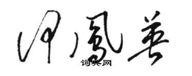 骆恒光何凤英草书个性签名怎么写