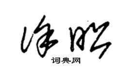 朱锡荣徐昭草书个性签名怎么写