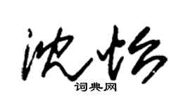 朱锡荣沈怡草书个性签名怎么写