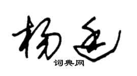 朱锡荣杨廷草书个性签名怎么写