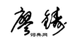 朱锡荣廖铸草书个性签名怎么写