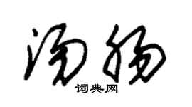 朱锡荣汤肠草书个性签名怎么写