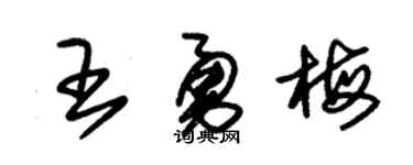 朱锡荣王勇梅草书个性签名怎么写