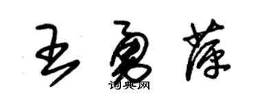 朱锡荣王勇萍草书个性签名怎么写