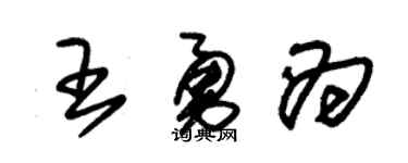 朱锡荣王勇为草书个性签名怎么写