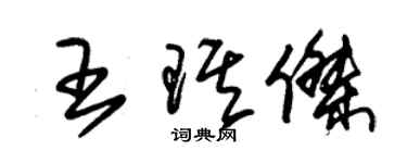 朱锡荣王琪杰草书个性签名怎么写