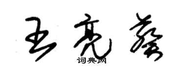 朱锡荣王亮葵草书个性签名怎么写