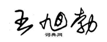 朱锡荣王旭勃草书个性签名怎么写