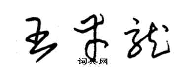 朱锡荣王幸龙草书个性签名怎么写