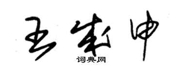 朱锡荣王成申草书个性签名怎么写