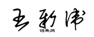 朱锡荣王新卫草书个性签名怎么写