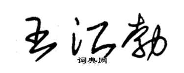朱锡荣王江勃草书个性签名怎么写