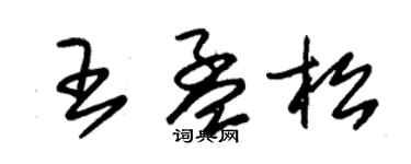 朱锡荣王孟松草书个性签名怎么写