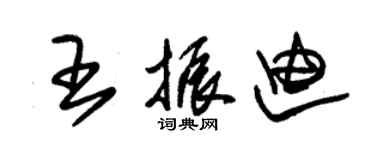朱锡荣王振迪草书个性签名怎么写