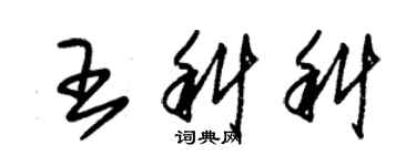 朱锡荣王科科草书个性签名怎么写